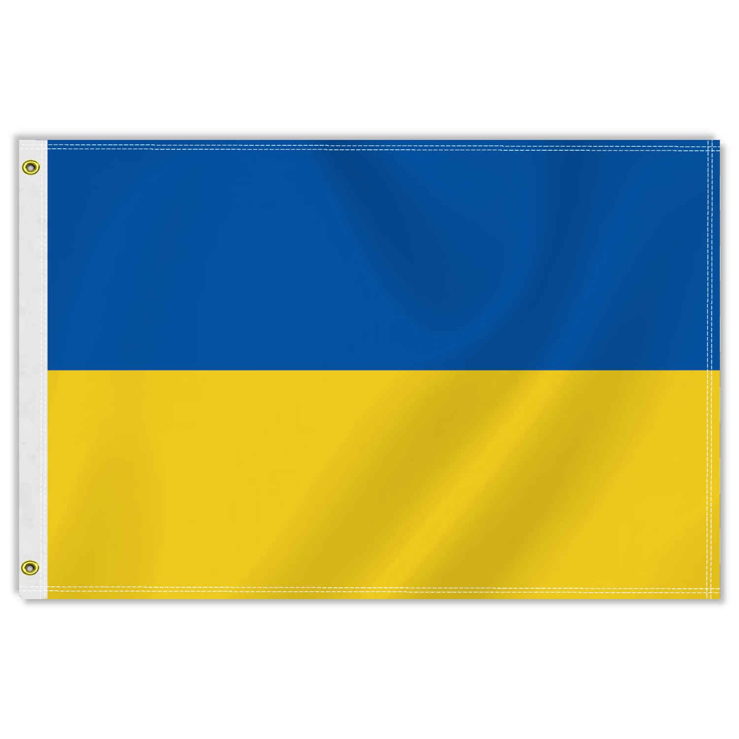 2&times;3 FT Ukraine Flag, 60&times;90 CM Medium 100D Ukrainians Outdoor Banner,Tiny Doube Side Printing Decor for Patio Garden with Brass Gromment image number 1