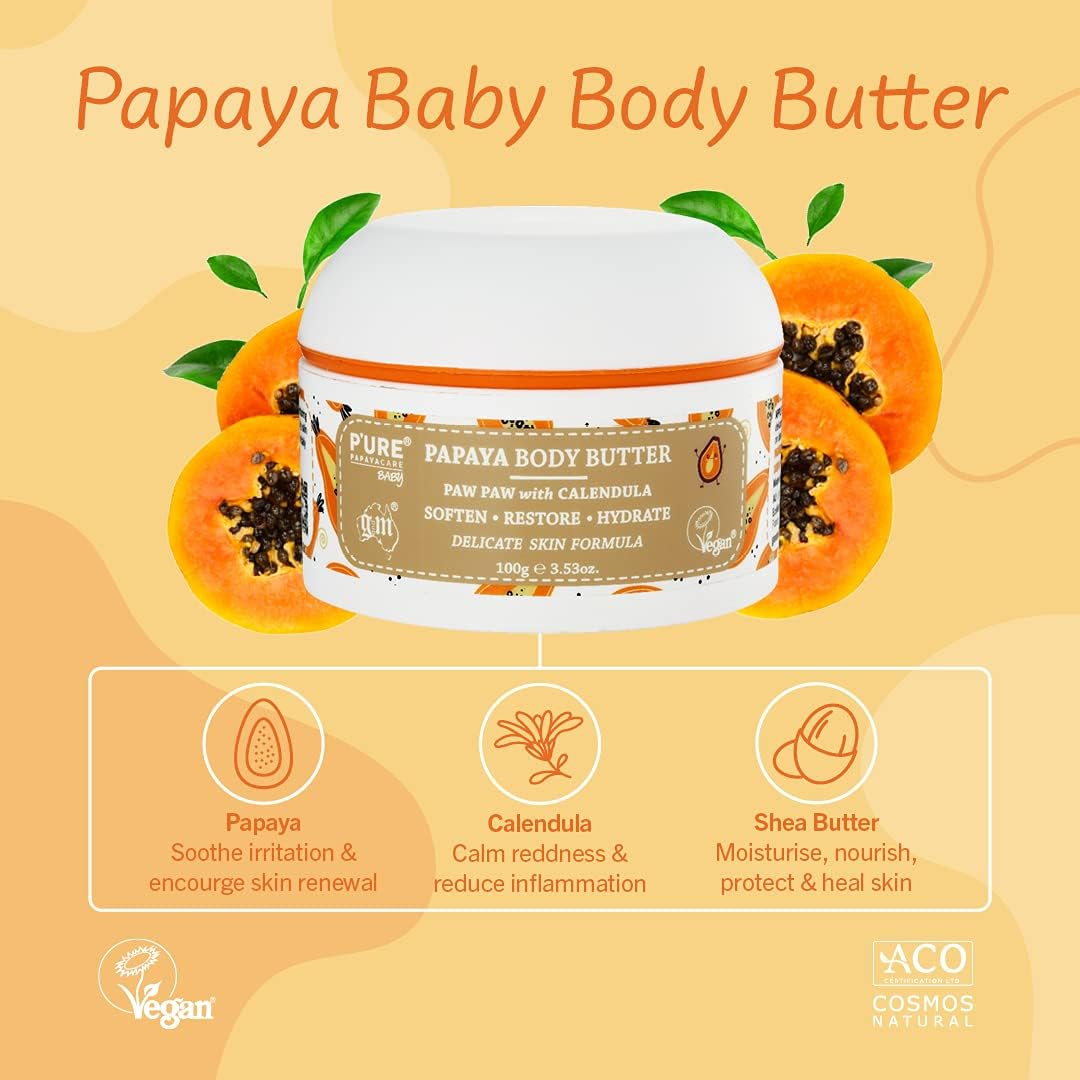 P'URE Papayacare Baby Body Butter 100 G