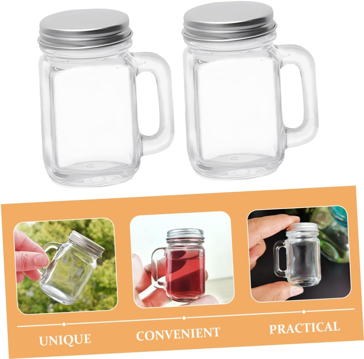 16Pcs Mini 60Ml Glass Perfume Bottle Set Essential Oil Container Empty Bottles Refillable Travel Size image number 4