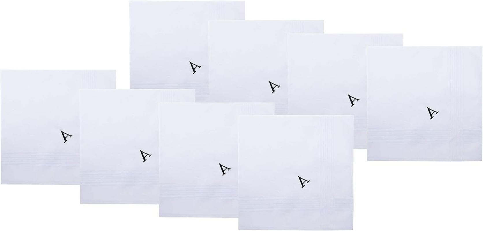 Retreez 8 Piece Pure Cotton Assorted Men'S Handkerchiefs Hanky Gift Box Set