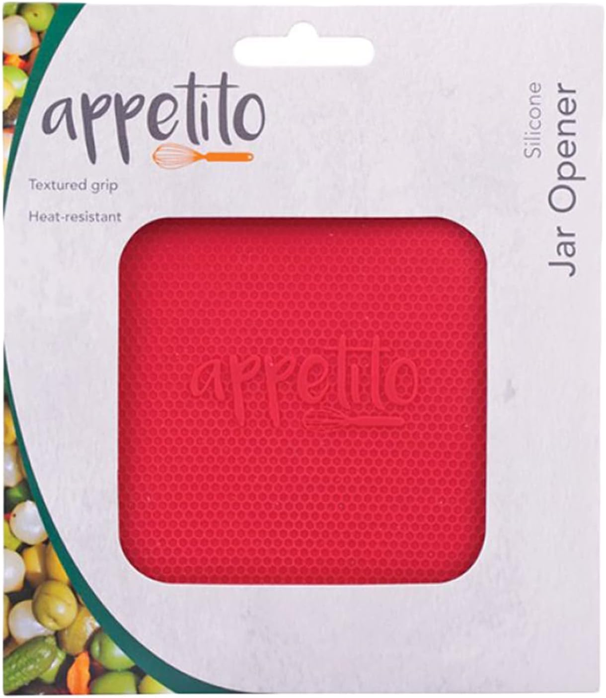 Appetito Silicone Jar Opener - Red image number 2