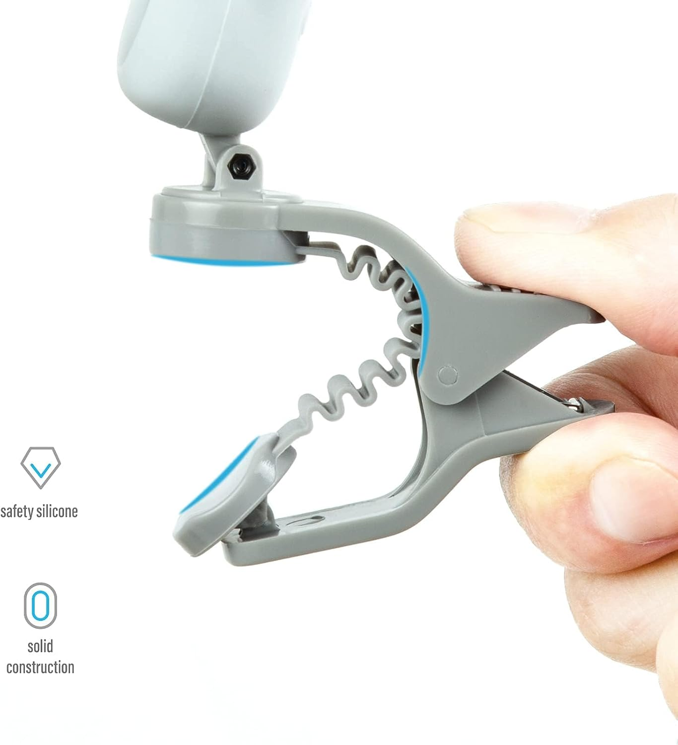 Guitar Tuner, Accurate Tunning, with Digital LED Displays, Cute Cartoon Tuner Perfect for String Instruments, Guitar Tuner Clip on Acoustic, Bass, Classical Electric Guitar A71 (Gray) image number 3