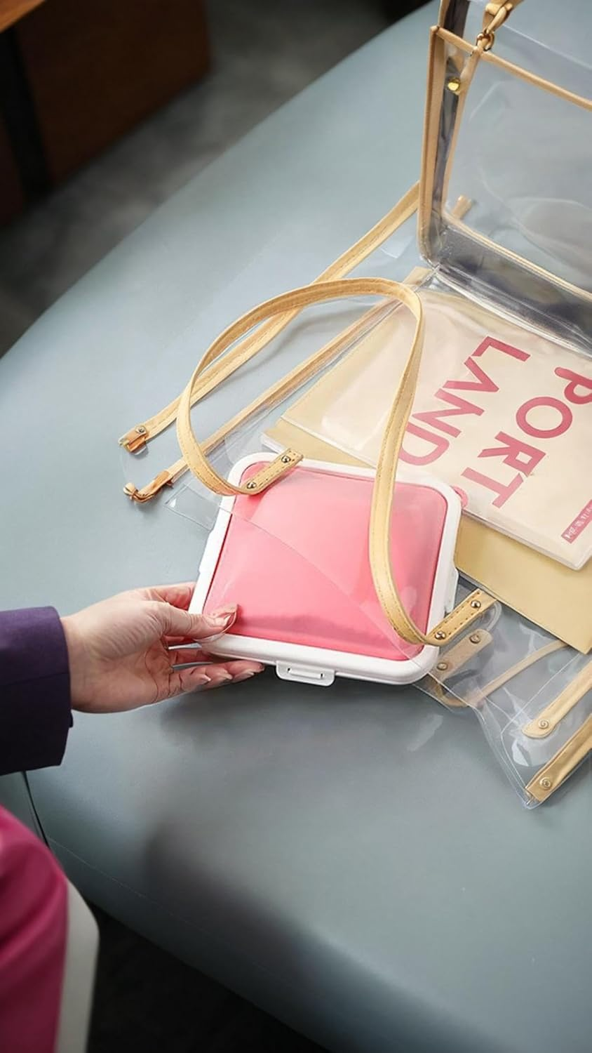 Honwor Reusable Silicone Sandwich Bag for Kids & Adults - Leakproof, Easy-Carry, Bpa-Free Lunch Container for School, Work, Travel - Blue image number 2