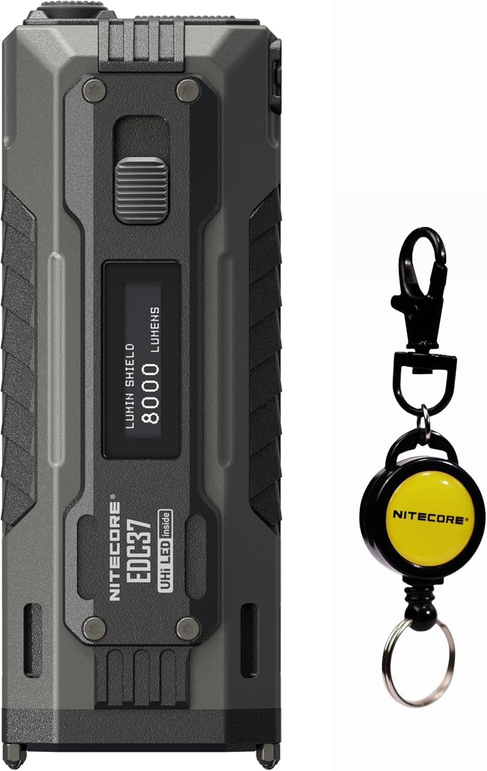 Nitecore EDC37 8000 Lumen Tactical EDC Flashlight with Retractable Keychain image number 5