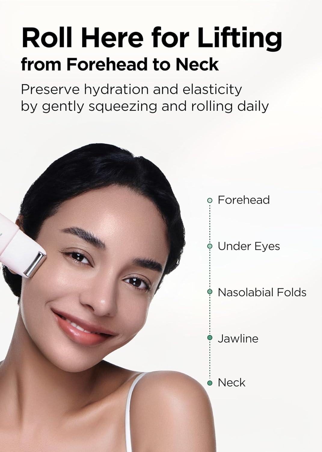 BE+WANTS [K-Beauty] Bewants Neck Lifting & Firming Cream with Centella Asiatica | Vegan Hyaluronic Acid | Neck Firming Cream Tightening Lifting Sagging Skin with Gua Sha Roller | Korean Skincare image number 4