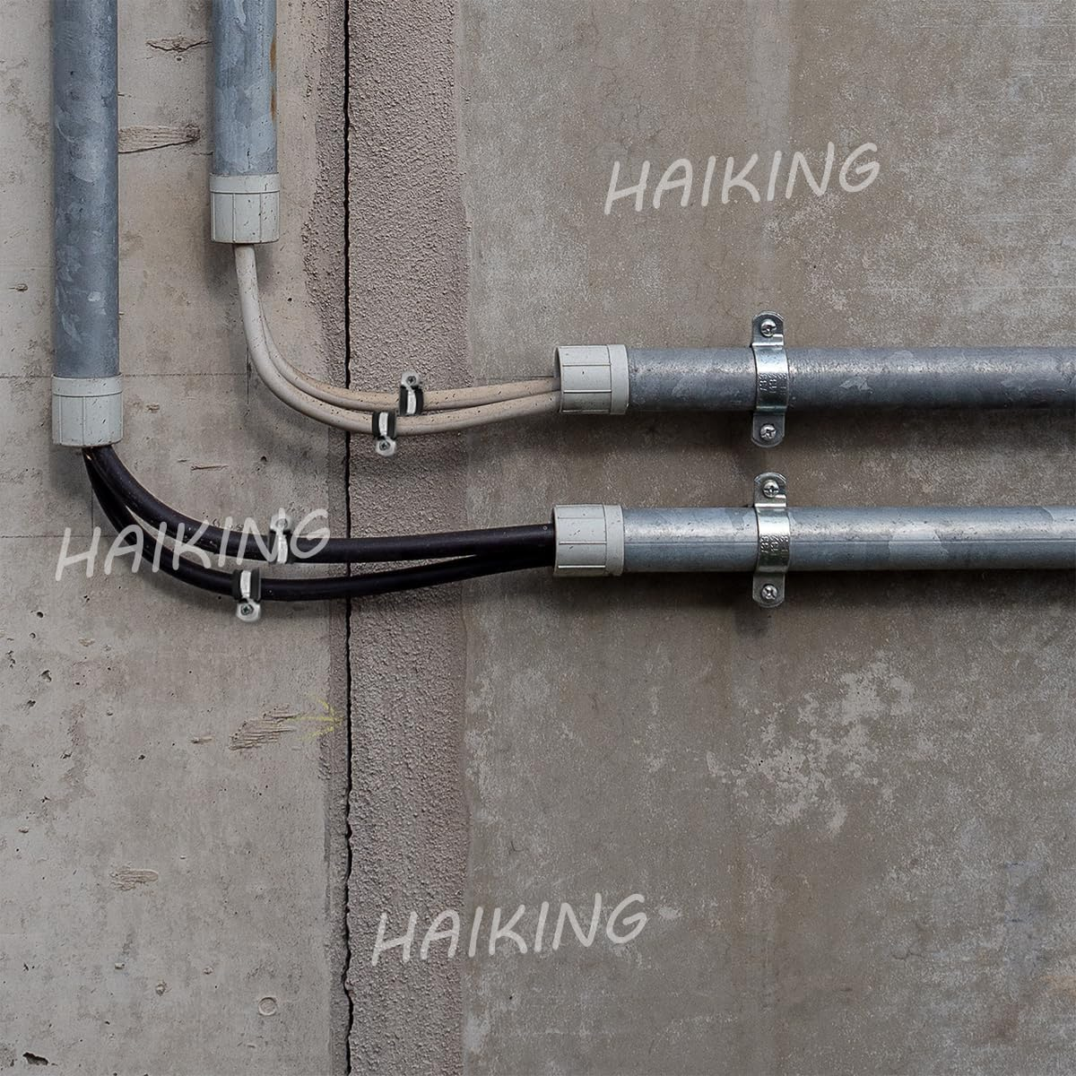 HAIKING Stainless Steel Cushioned R Shape Clamps, 20 PCS Insulated Wire Clamps for Protecting Pipes, Cables (15 Mm/0.59 In) image number 1