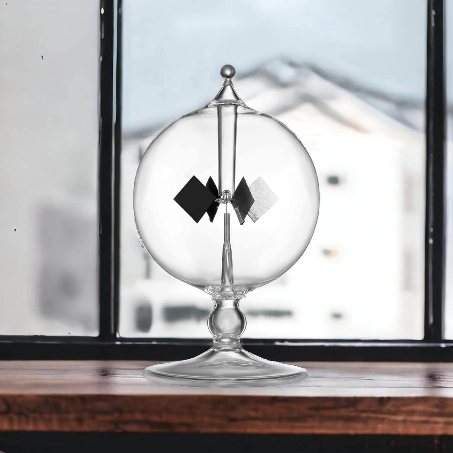 DORAMI Clear Solar Power Crookes Radiometer Sun Light Energy Spinning Vanes image number 2