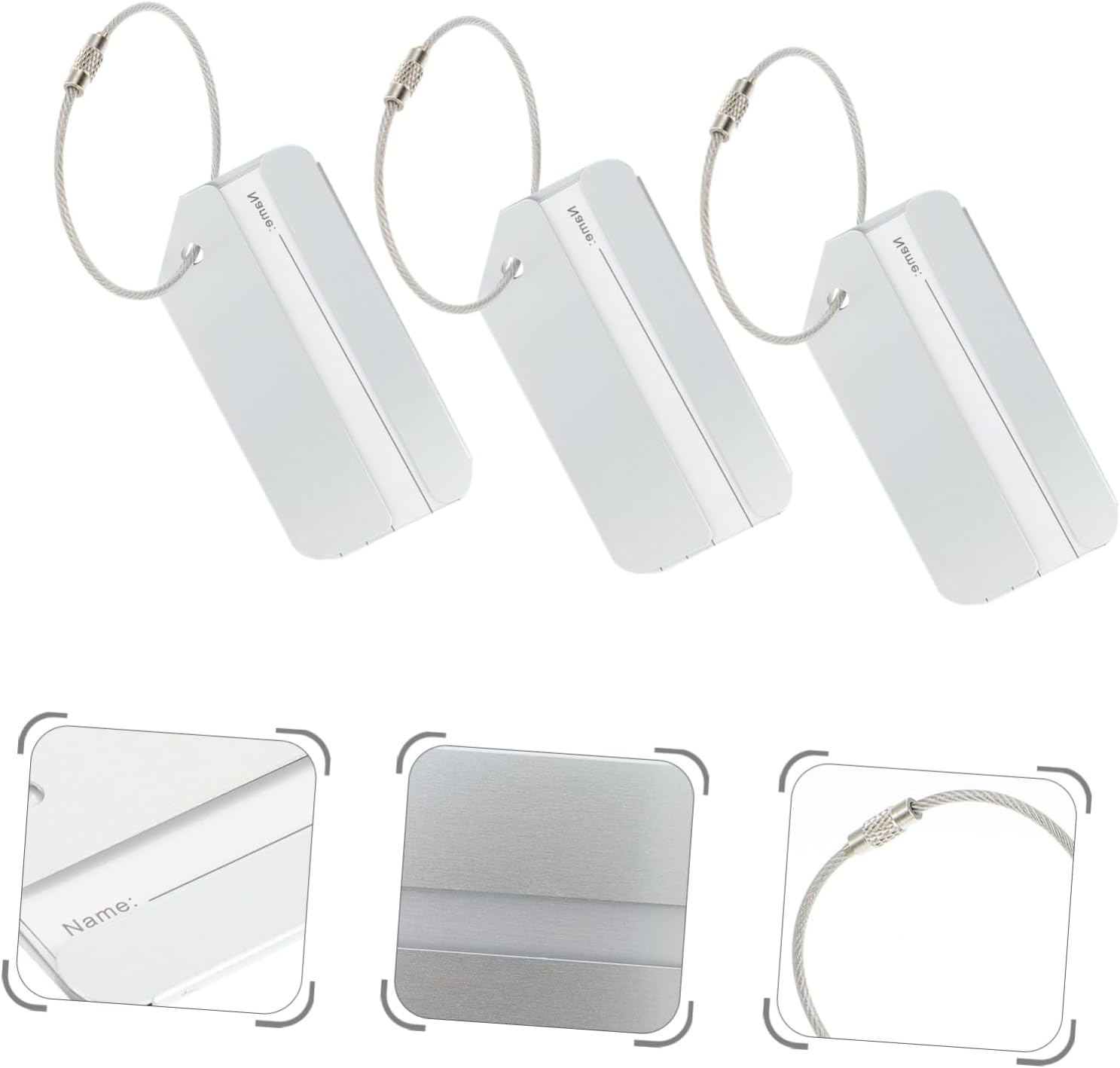 TINEASUR 6Pcs Cruise Luggage Tags Travel Locks Scratch Luggage Checked Boarding Tags image number 1