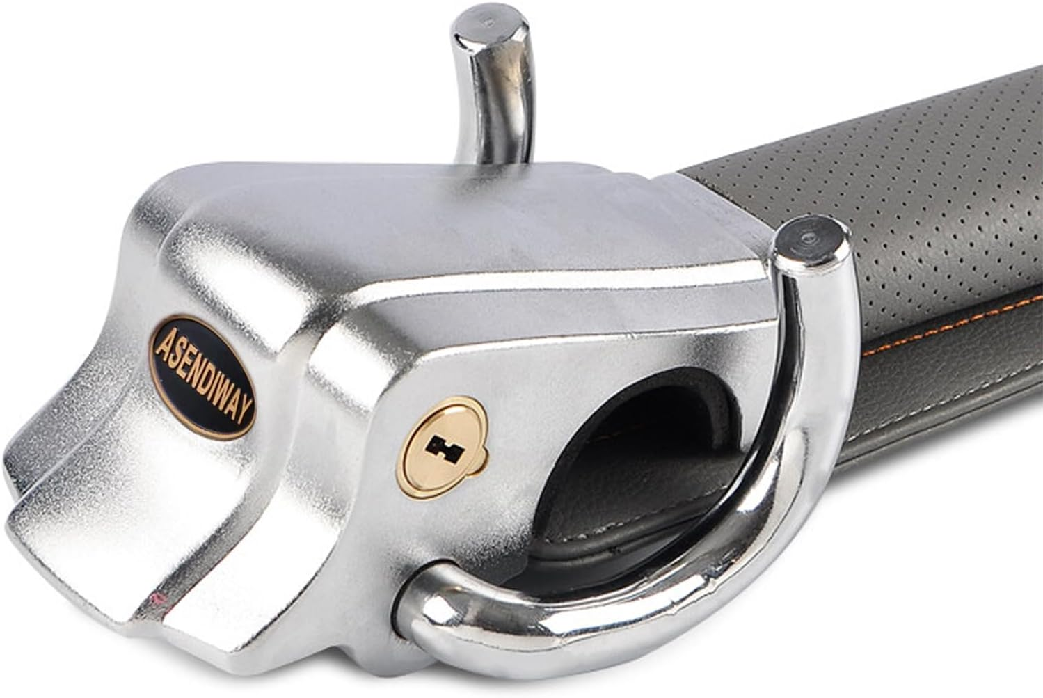 Steering Wheel Lock Universal Anti-Theft Device Heavy Duty Security Car Lock for Vehicle Auto Truck SUV Van with 2 Keys Gray