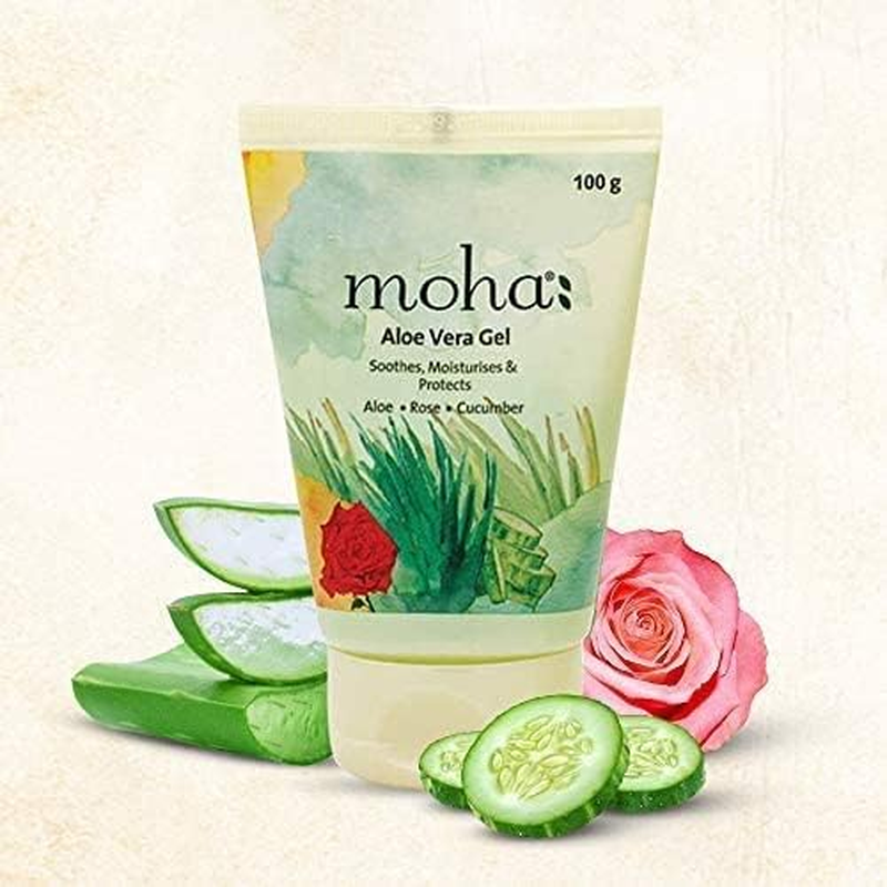 Moha: Moisturizing Lotion 200 Ml with Free Aloe Vera Gel 100 Ml (Combo of 2) image number 4