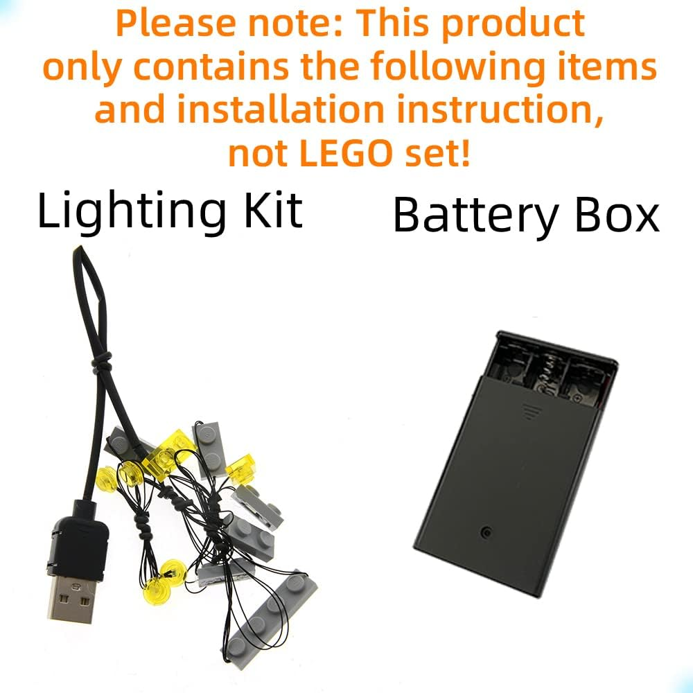 GEAMENT LED Light Kit Compatible with  Attack on the Spider Lair - Lighting Set for Spider-Man 76175 Building Model ( Set Not Included) image number 4