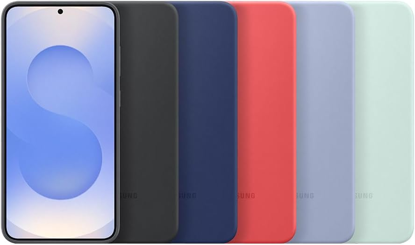 Samsung Silicone Smart Phone Case Compatible for Galaxy S25+, Blue image number 3