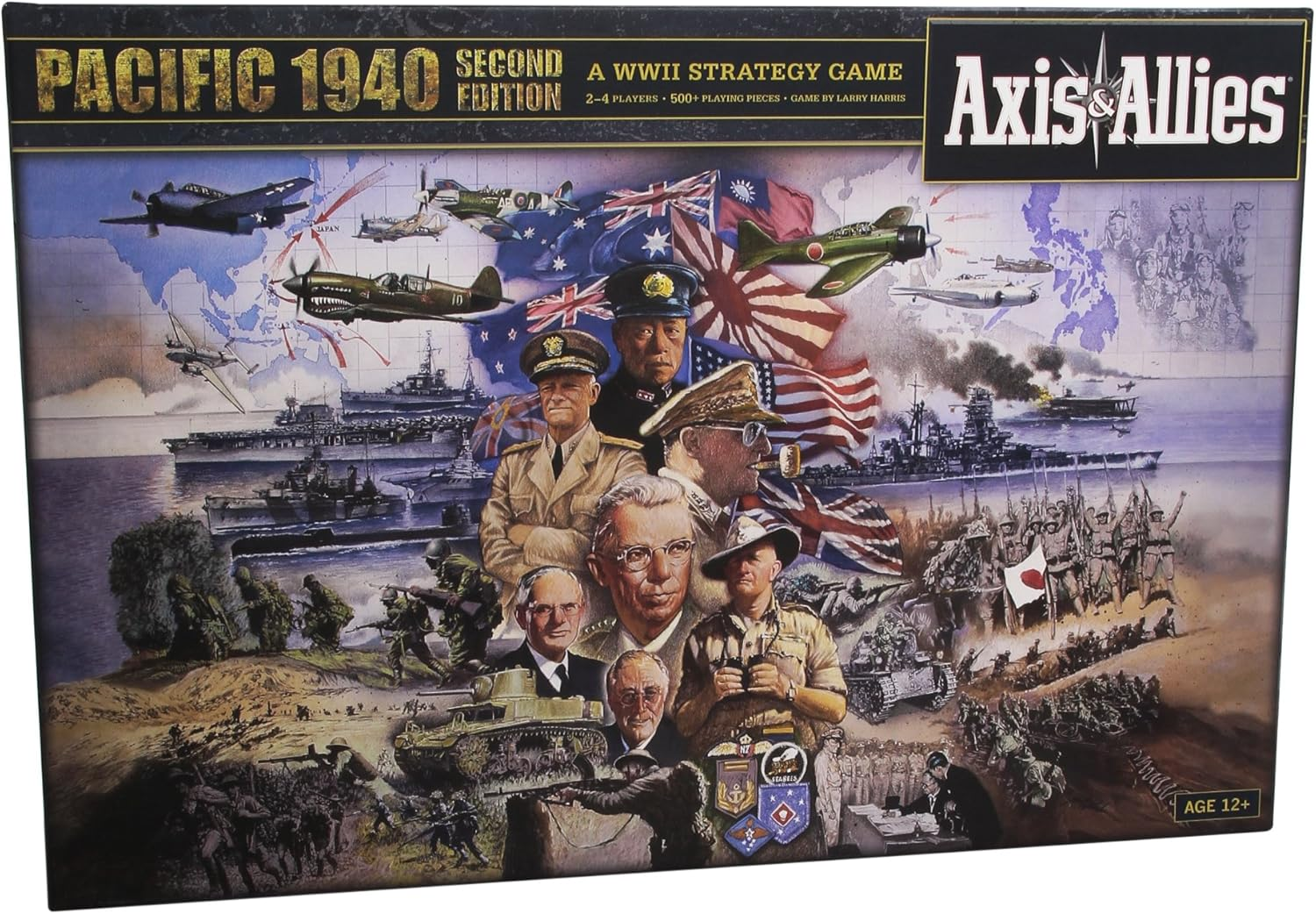 Axis & Allies - 1940 Pacific Second Edition, Strategic World War II Board Game for 2-4 Players