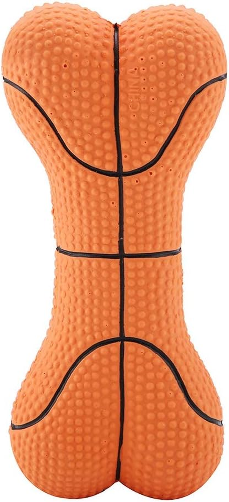 Dog Squeaky Toy, Lightweight Non-Toxic Dura Play Bone Dog Toy, Environmentally-Friendly for Pets Fetching and Tossing Games(Basketball) image number 6