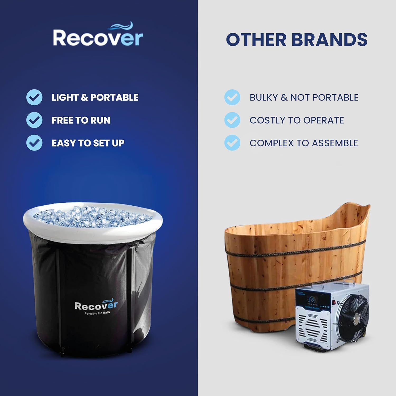 Steam Sauna Tent with Ice Bath Tub, Portable Sauna Box for Personal Home Spa for Relaxation Detox Athletes Therapy image number 3