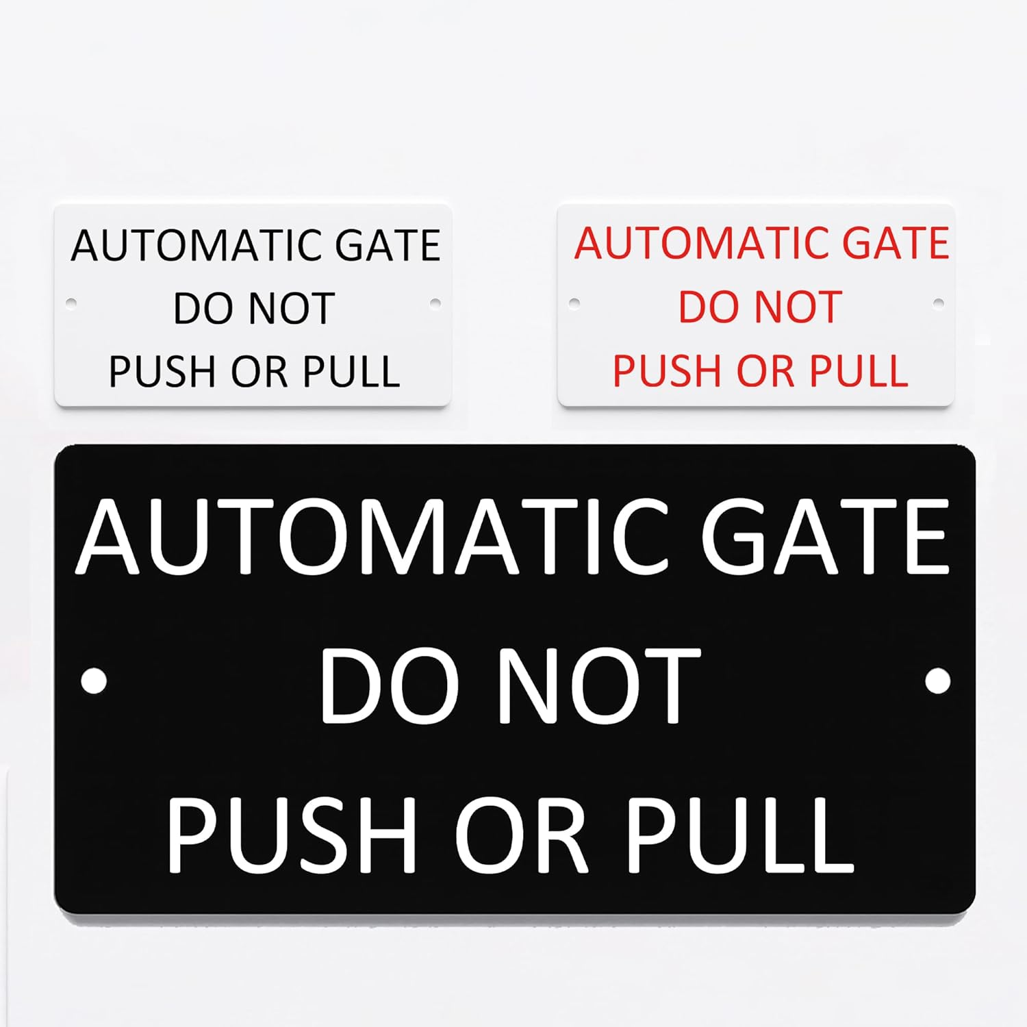 Automatic Gate DO Not Push or Pull, Gate Sign, Waterproof Sign 100X200Mm