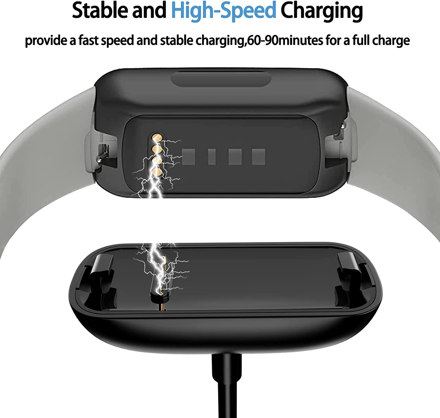 Meliya Charger for Fitbit Inspire 3, Replacement USB Charging Cable Compatible with Fitbit Inspire 3 Fitness Tracker image number 6