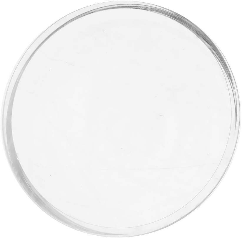 B Baosity Pond Feeder Food Dish Bowl Feeder Tray Container Glass Feeding Dish for Food Round/Square, Transparent, Round image number 6