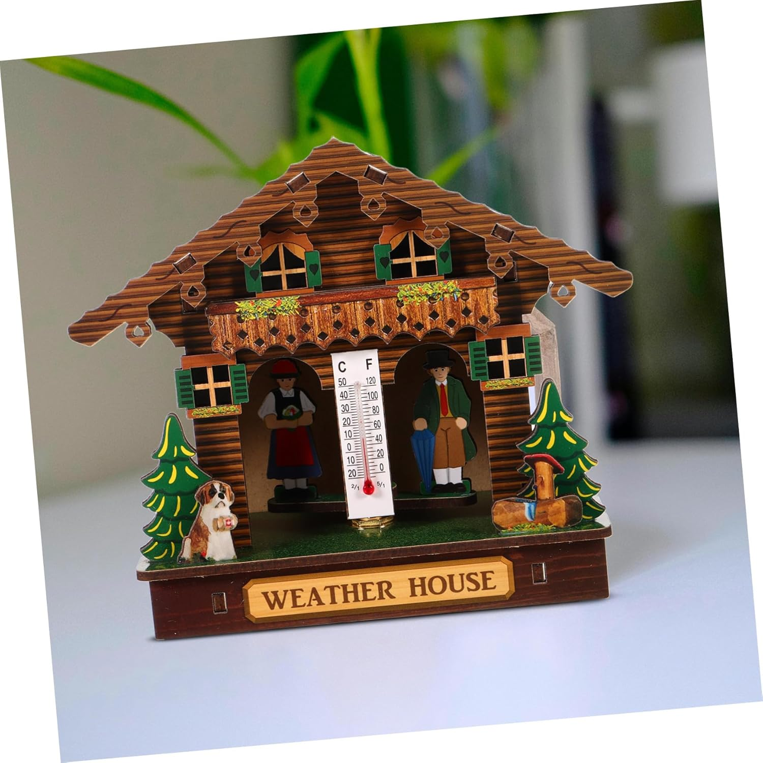 UPKOCH Wall Mount Thermometer Hygrometer Barometer Indoor Weather Station for Home Office Room High Precision Temperature and Humidity Measurement image number 5