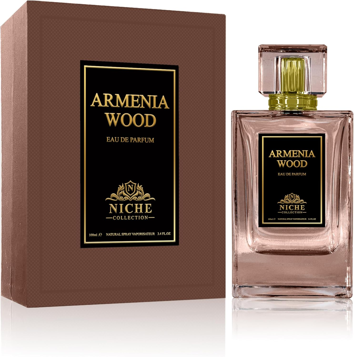 Niche Collection - Armenia Wood by Khalis for Men - 3.4 Oz EDP Spray image number 2