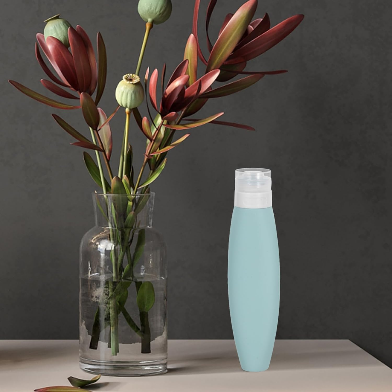 FELTECHELECTR 3Pcs Silicone Travel Bottles: 150Ml Leak Proof Liquid Squeezable Refillable Portable Travel Accessories Cosmetic Containers for Toiletries Shampoo image number 6