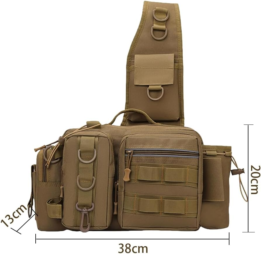 Fishing Storage Bag,Fishing Backpack,Single Shoulder Fishing Bag,Fishing Tackle Gear Storage,For Outdoor Fishing Activities, Fishing Gear Storage Ect. image number 3