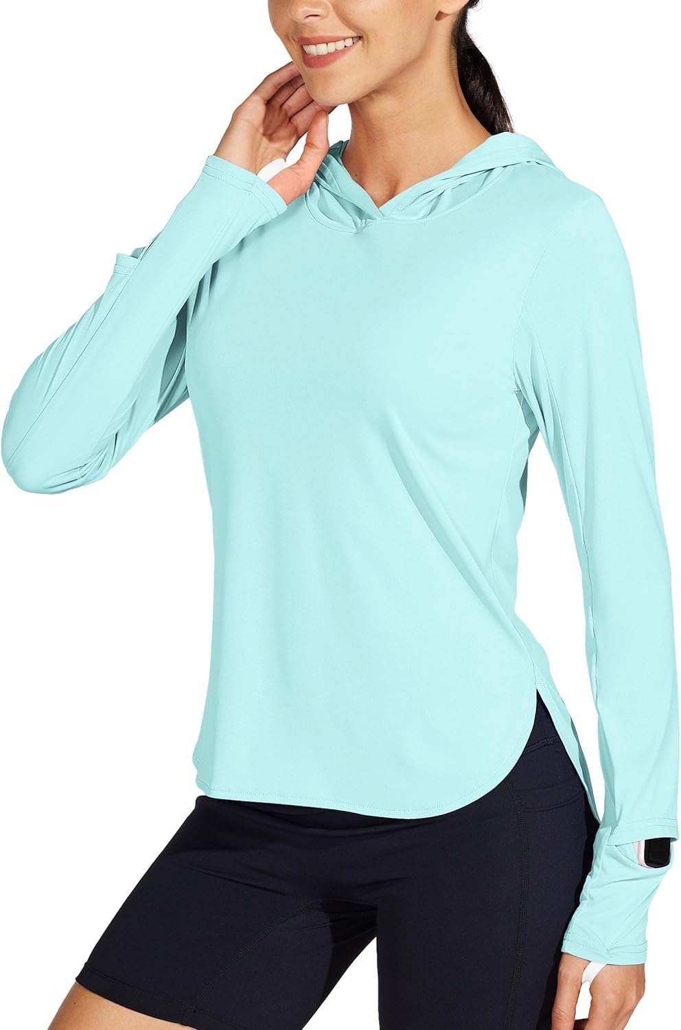 WILLIT Women'S Sun Shirts Hoodie UPF 50+ SPF Long Sleeve Hiking Lightweight Quick Dry UV Protection Outdoor Clothing