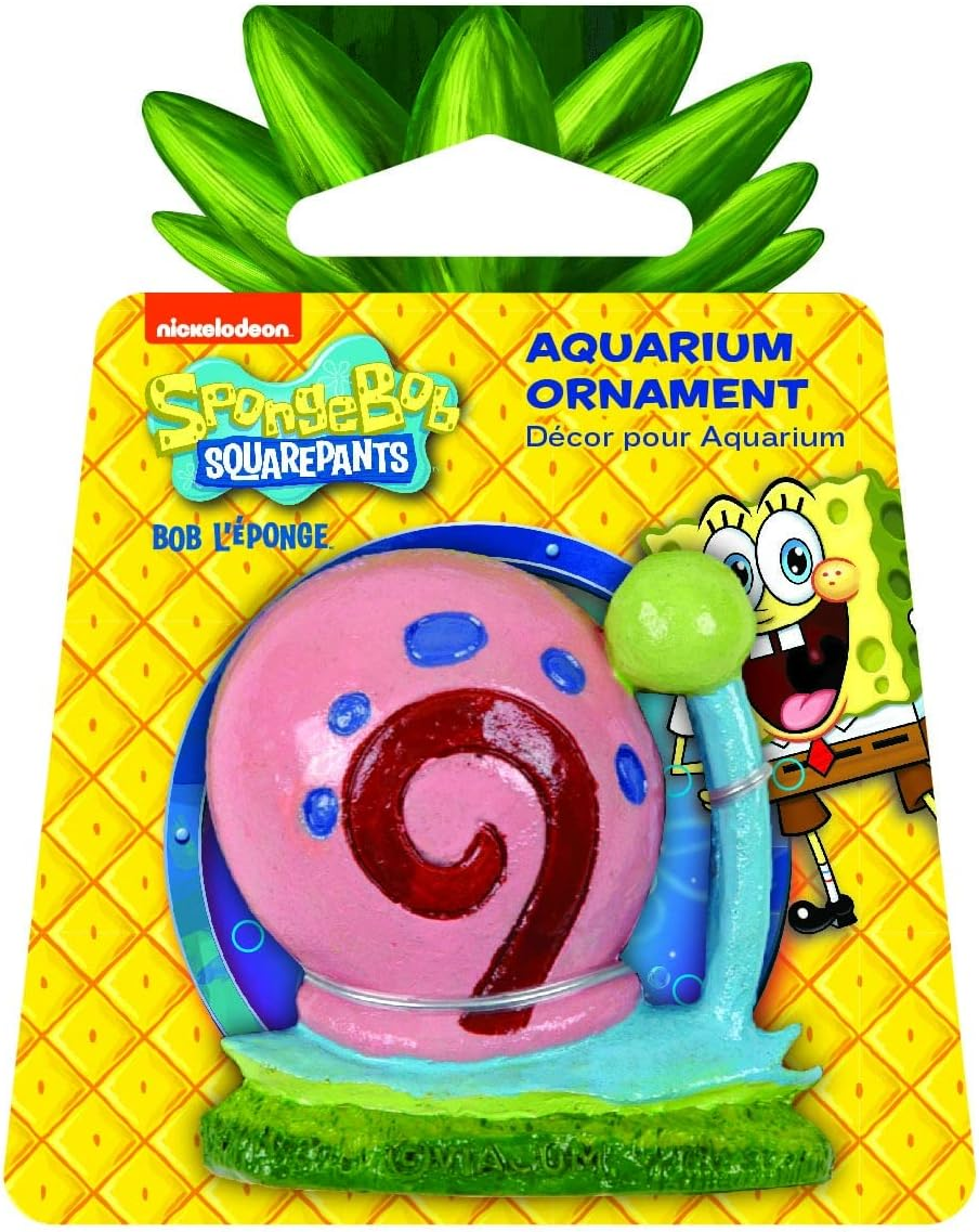 Penn Plax Spongebob Squarepants Gary Resin Replica Aquarium Ornament, Mini image number 4