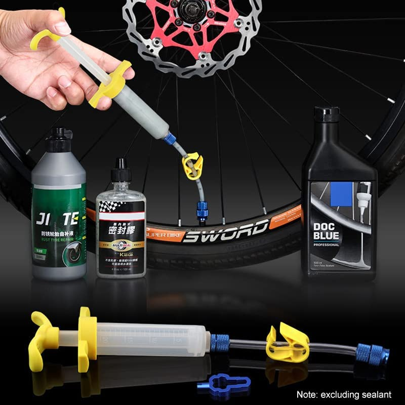 SFFCA Bike Tubeless Sealant Injector, Presta and Schrader Valve Core Removal Tool, Bicycle Tire Repair, for Stans No Tubes Sealant and Other Sealants Brand image number 4