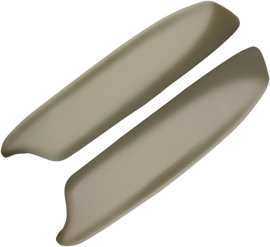 Front Door Panels Armrest Repacement for 2008 2009 2010 2011 2012 Honda Accord Sedan Auto Vinyl Lid Pad Cover Replacement (Black)