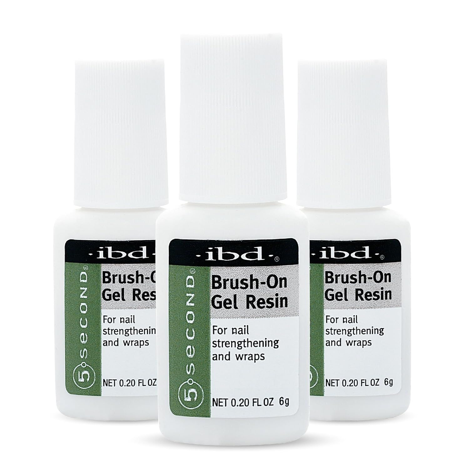 IBD 5 Second Brush on Nail Glue Gel Resin &ndash; Strong Nail Glue for Broken, Cracked & Split Natural Nails, Nailbond Repair & Strengthening for Wraps &ndash; 6G, 3 Count image number 6