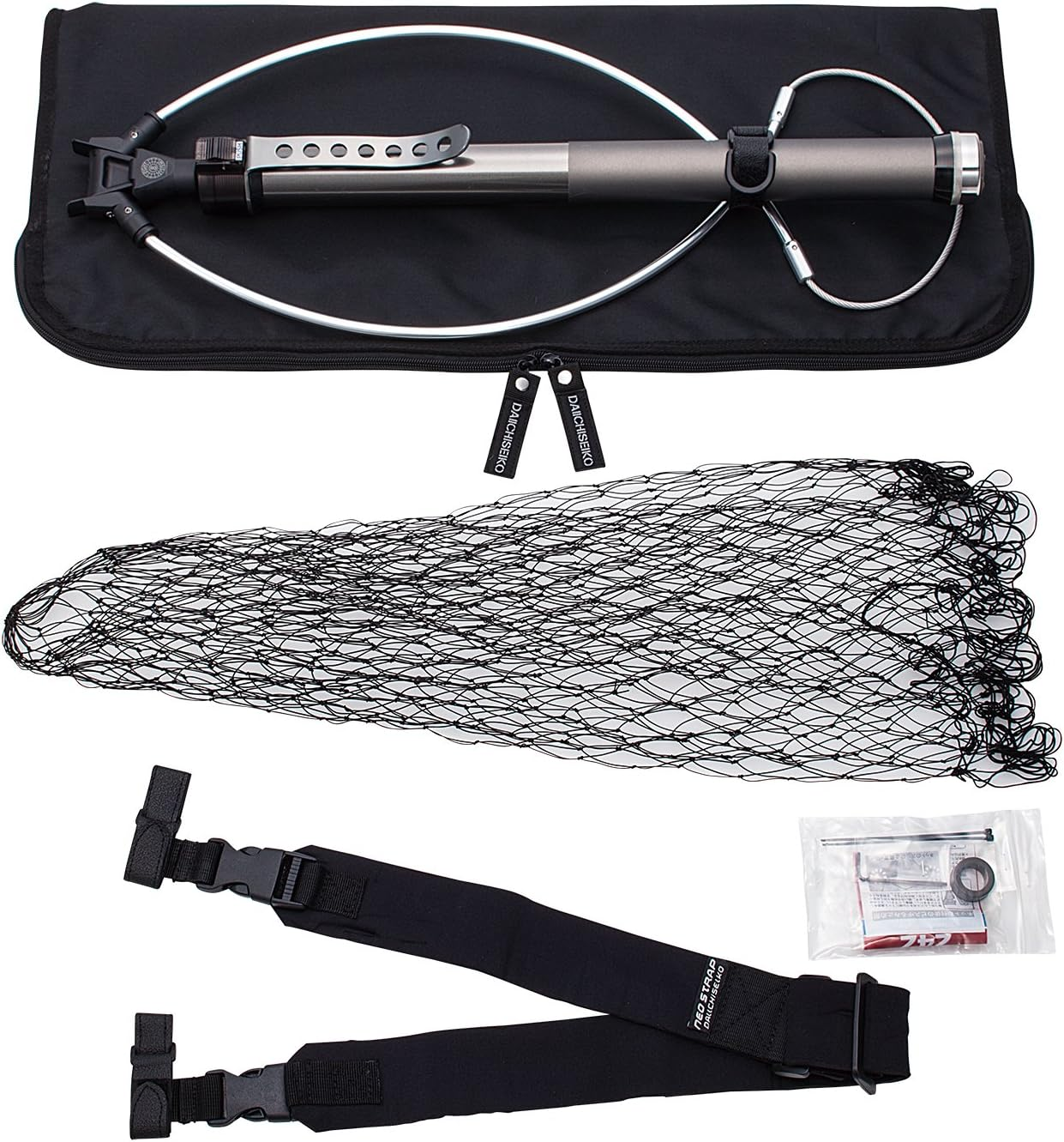 Daiichi Seiko Landing Net, Auto King Frame, 48-550X, Gunmeta, Ball Net, Fishing image number 2