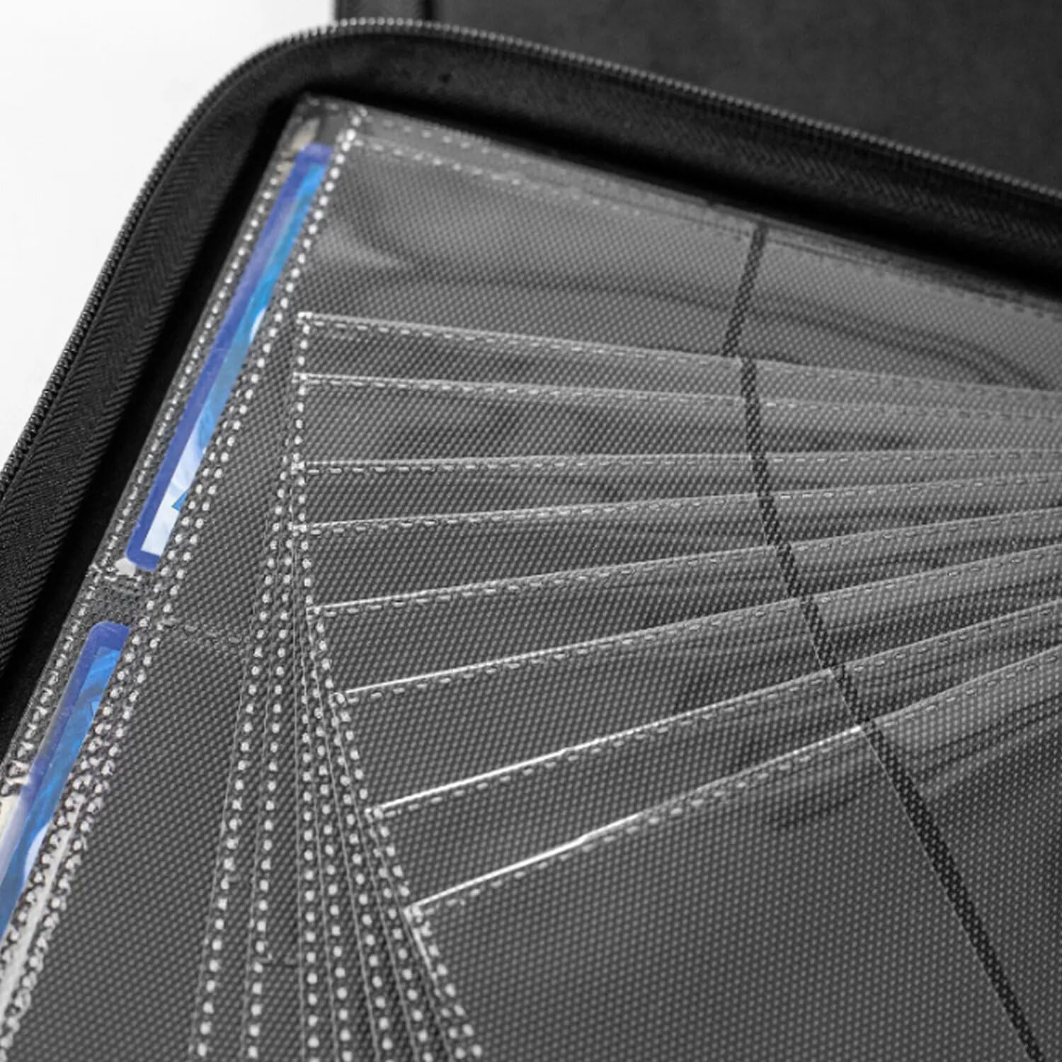 Yotsuba Toploader Binder, 9-Pocket Pages Sleeves Hold up 216 Toploaders, 25 Toploaders INCLUDED, Ringless Double-Sided Pockets for Trading Card Game, Sports, Premium Top Loader Storage