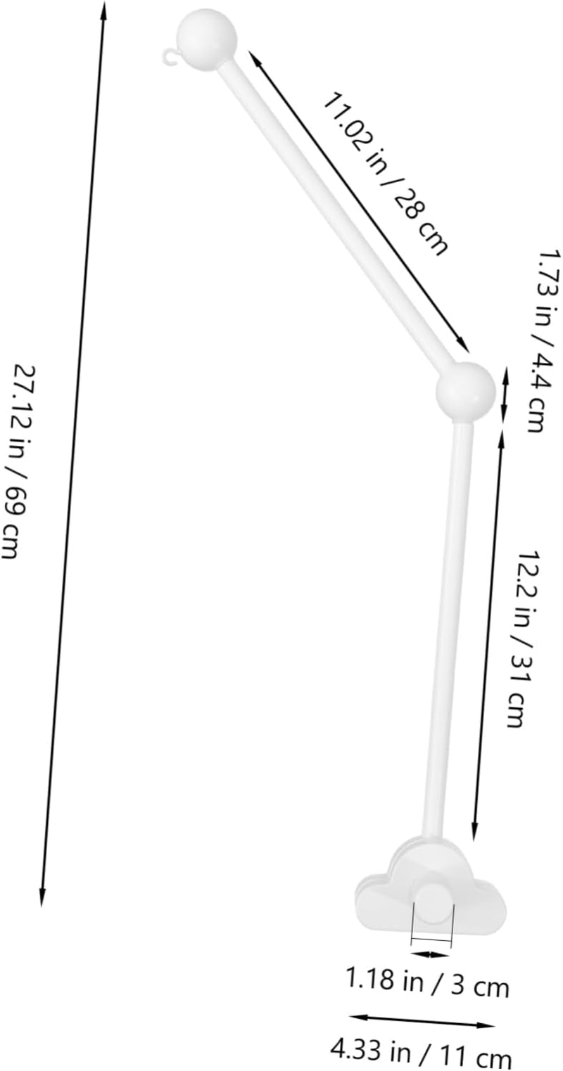 Crib Mobile Holder Arm Kit Crib Mobile Hanger for Cot Easy Assembly Creative Design for Entertainment and Stimulation image number 6