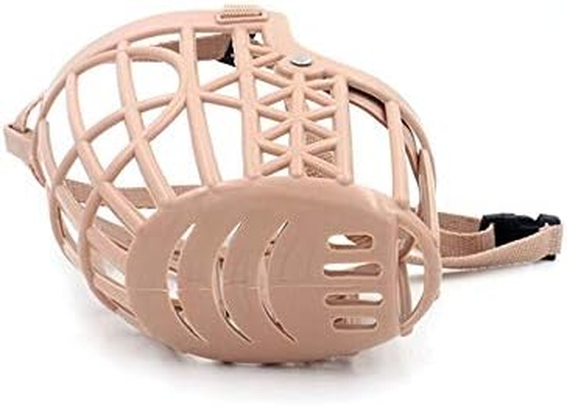 Beikalone 7Pcs/Set Plastic Dog Muzzle, anti Bite Adjustable Pet Basket, Dogs Training Mouth Cover Mesh Cage, Breathable Comfortable image number 3