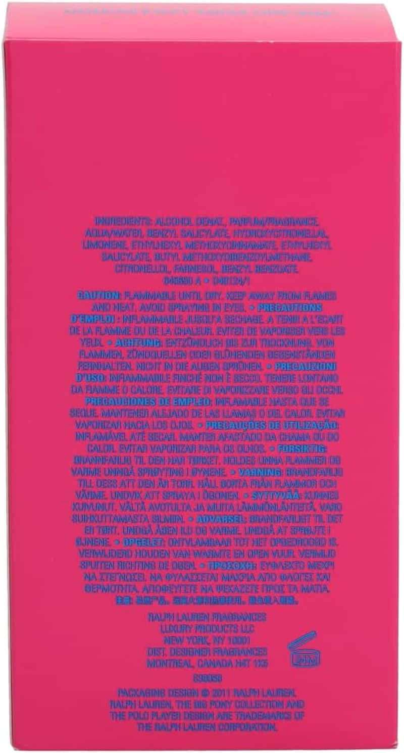 Ralph Lauren Polo Big Pony 2 Eau De Toilette Spray for Women 100 Ml image number 2