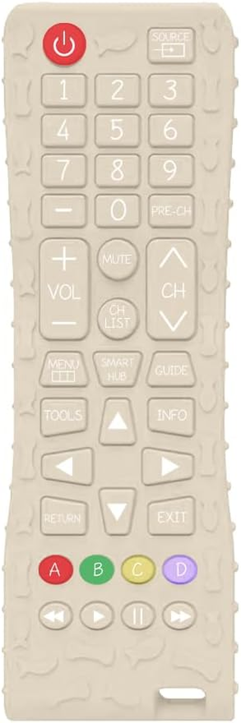 Generic Silicone TV Remote Control Toy for Babies & Toddlers - Just like Mum & Dad (White)