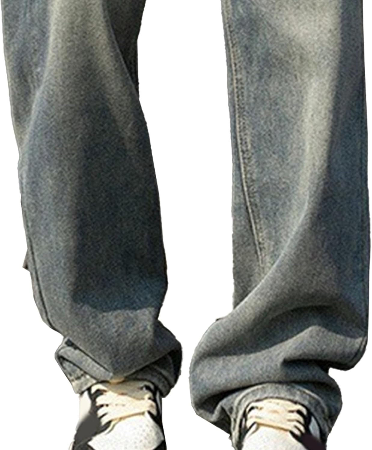 Jeshifangjiusu Men'S Comfort Baggy Jeans Hip Hop Classic Denim Pants Loose Fit Denim Jeans, Blue 3, L image number 3