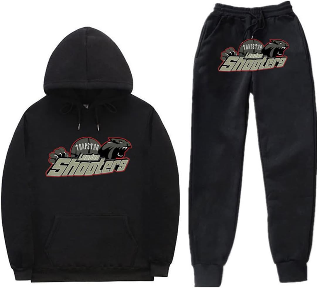 NIUHE Men'S Tracksuits Tiger Printed Leisure Jogging Set 2 Piece Hoodie with Hood and Pockets Sports Pants Tracksuits image number 1