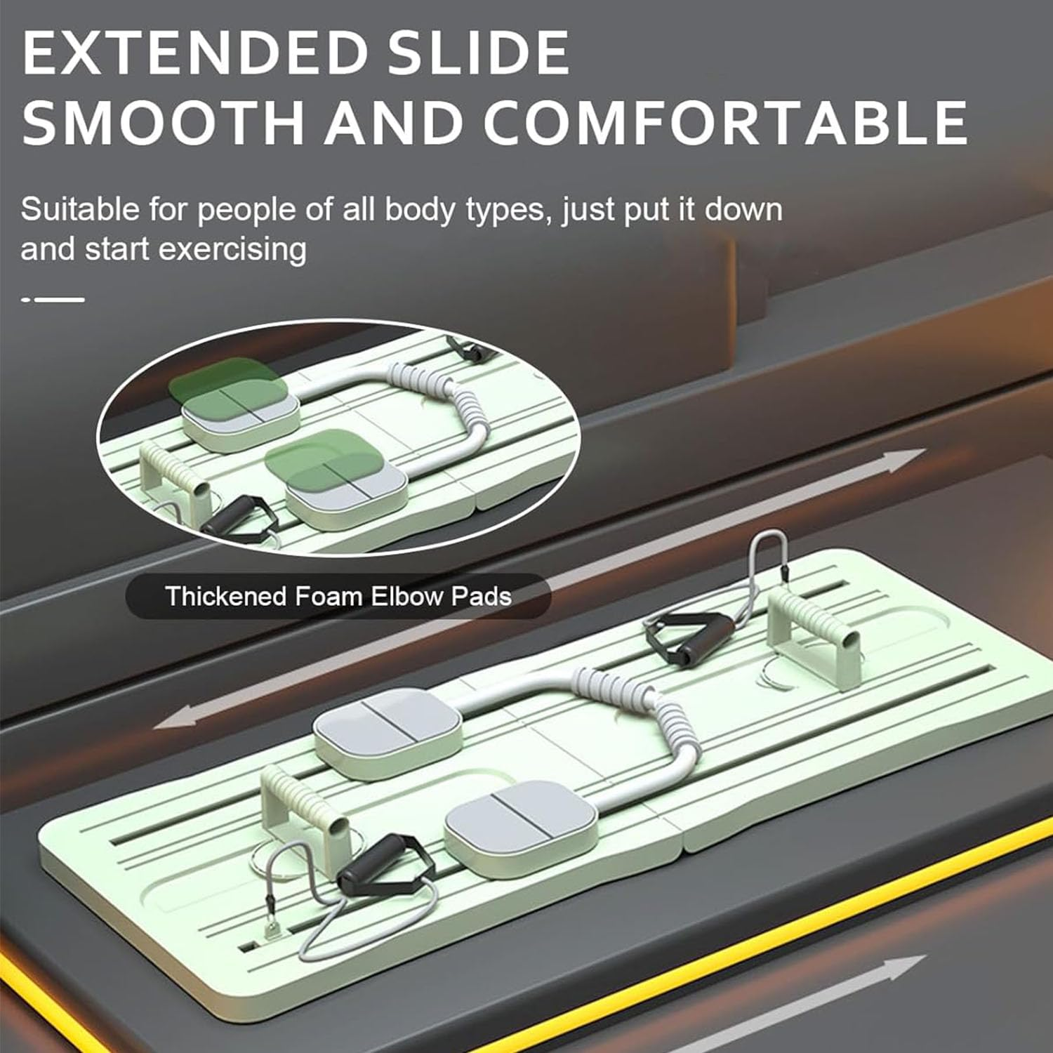 Pilates Board, Multifunctional Abdominal Board, Ab Core Trainer, Exercise Board - Green image number 4