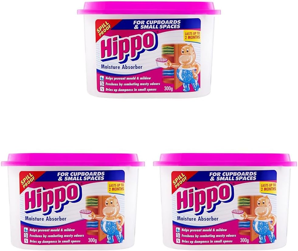 Hippo Closet Container Moisture Absorber Small Spaces, 300G (Pack of 3) image number 3
