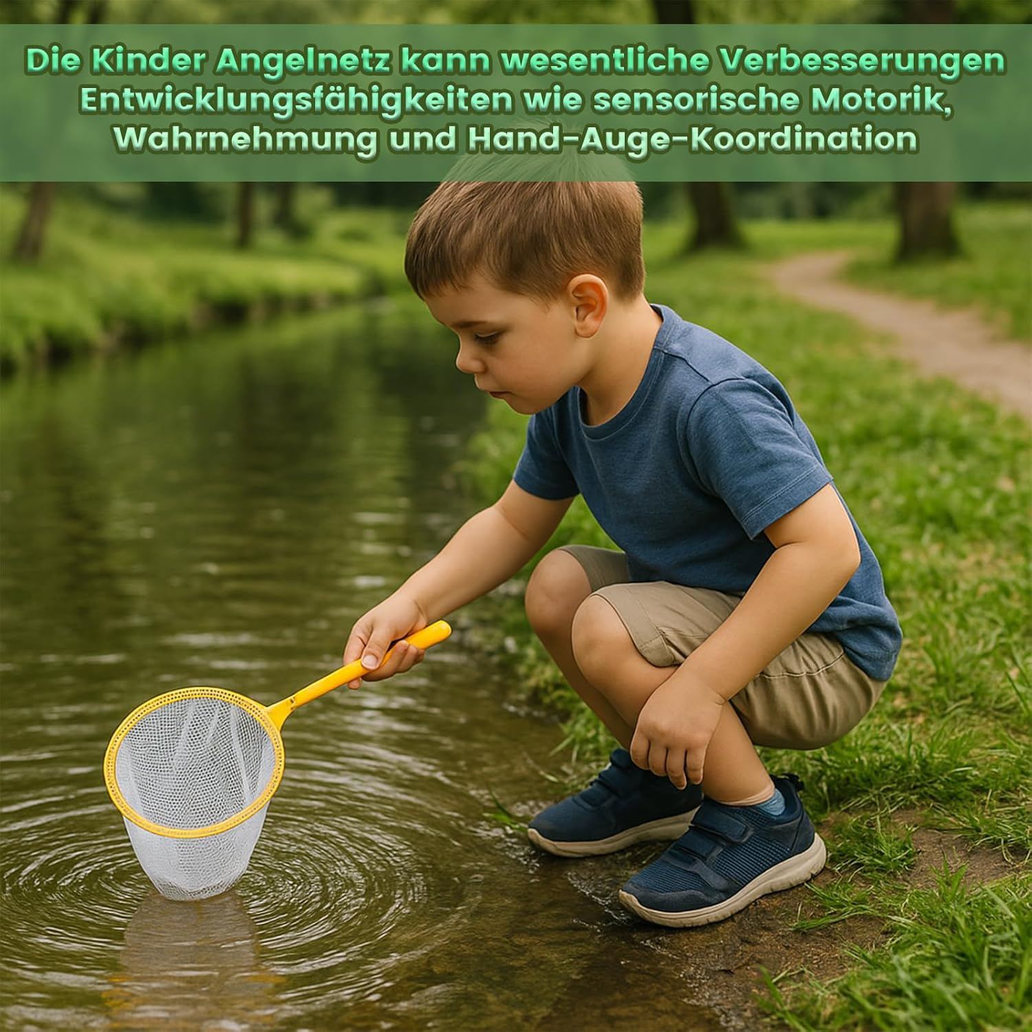 Children'S Landing Net Pack of 6 Beach Toys for Outdoor Adventures, Fishing Net Children in Yellow, Green, Purple and Orange, Ideal for Hand-Eye Coordination and Nature Exploration