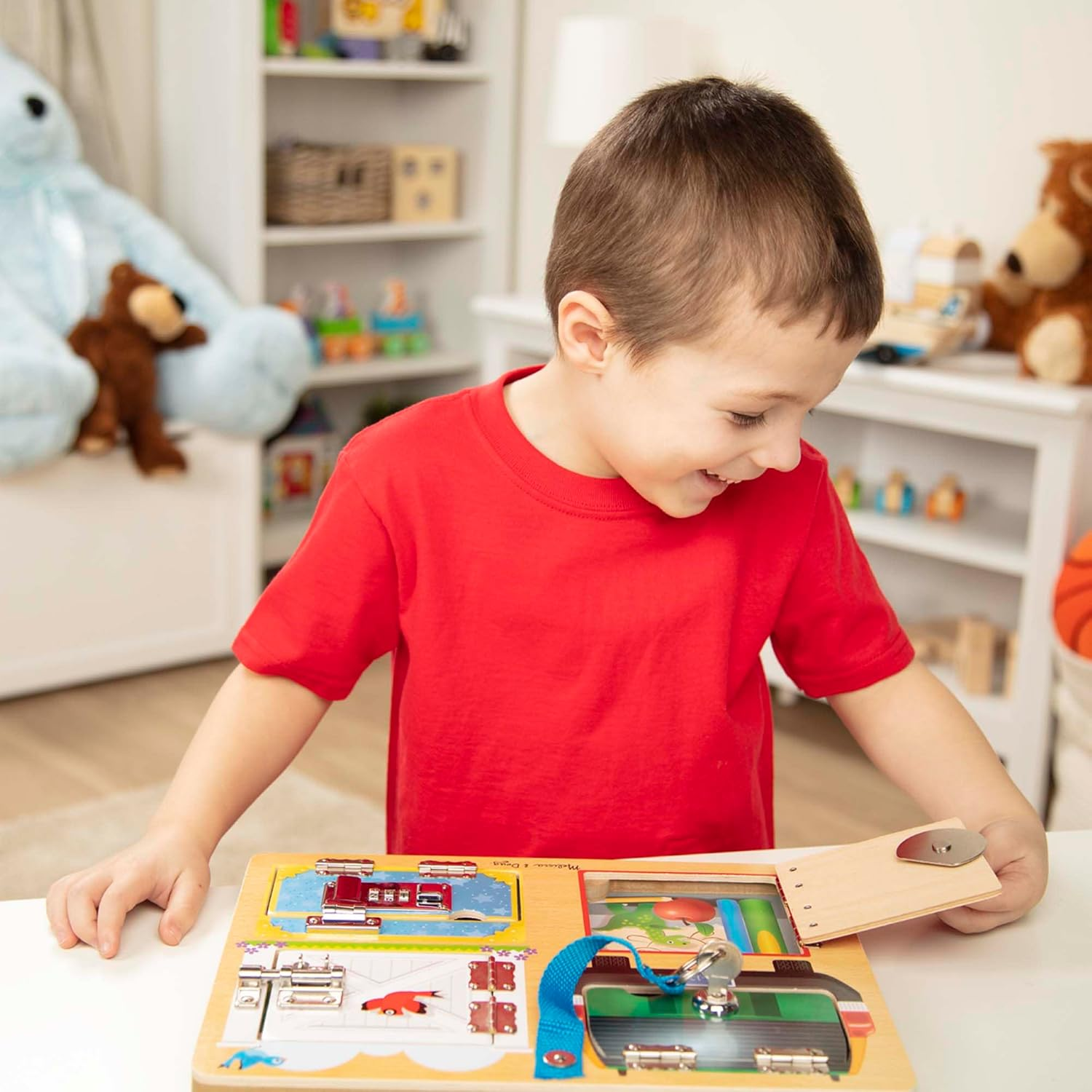 Melissa & Doug Castle and Locking Game Board | Developmental Toy | Motor Skills | 3+ | Boys or Girls image number 4