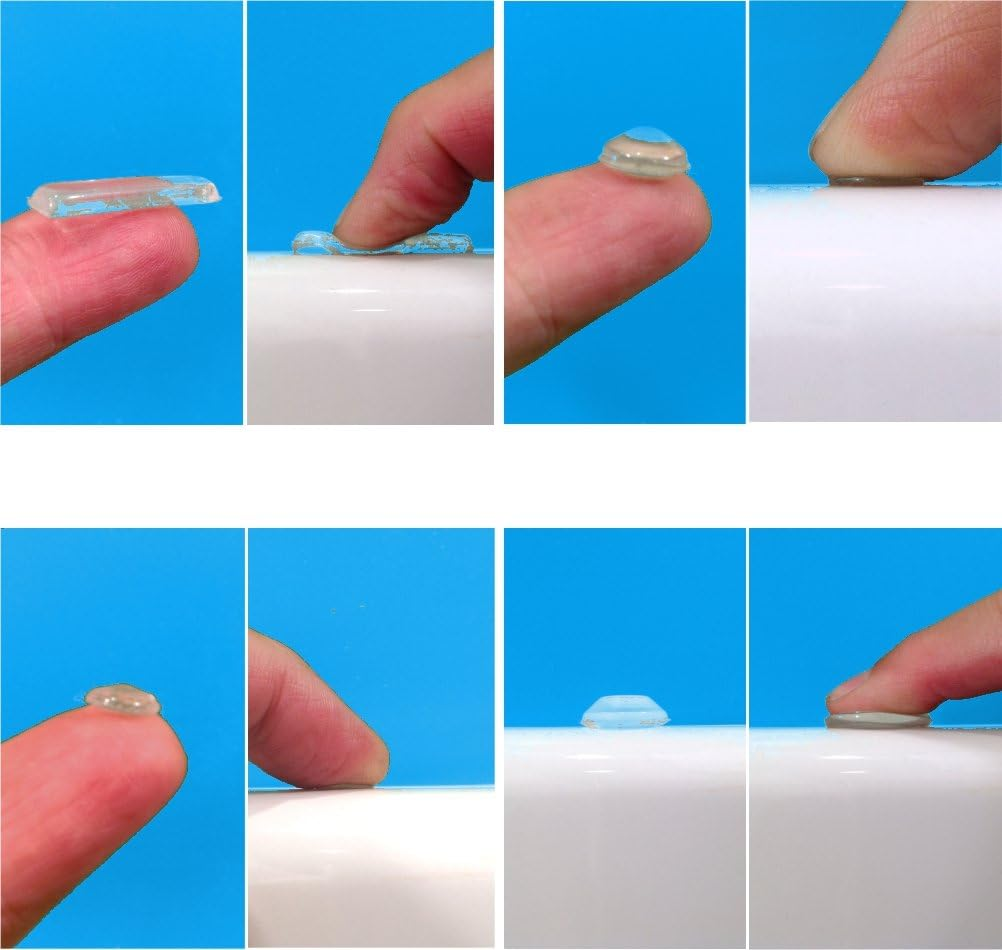 Hushbumps Ultra-Quiet Gel Bumpers. Made from Sound Dampening Polymer Gel. 104 Piece Value Pack Contains Cabinet Bumpers Door Bumpers Sliding Door Bumpers & Drawer Bumpers. Just Peel & Stick! image number 2