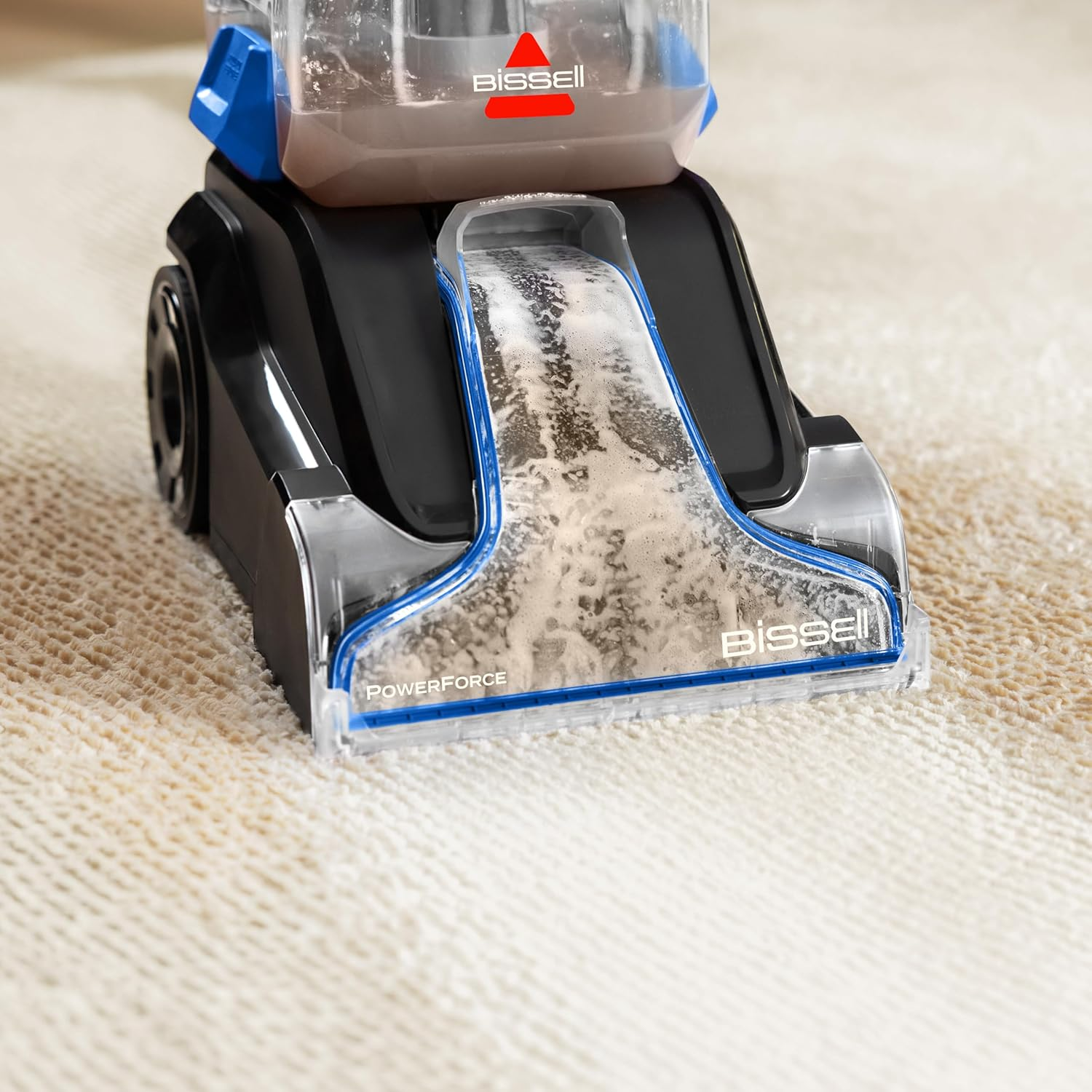 BISSELL Powerforce Upright Carpet Washer 4056F | Lightweight & Compact, Four-Row Deepreach Powerbrush for Powerful Stain & Pet Mess Removal, Easy to Empty & Clean image number 5