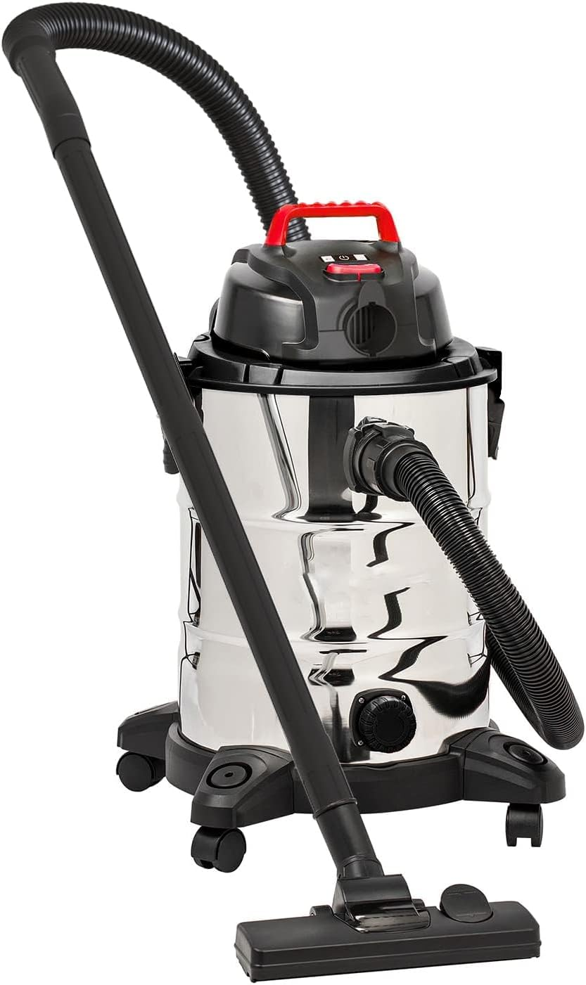 ADVWIN Wet/Dry Vacuum Cleaner, 18L 1000W with High-Energy Filter System Waterproof Body for Workshops, Car Washes, Homes, Yards, Garden