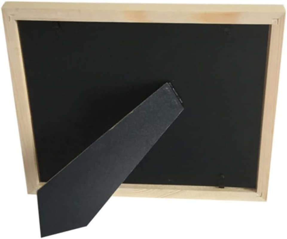 Handprint and Footprint Kit for Newborns Inkless Wooden Photo Frame Imprint Cards for Showers and Keepsakes Natural Wood