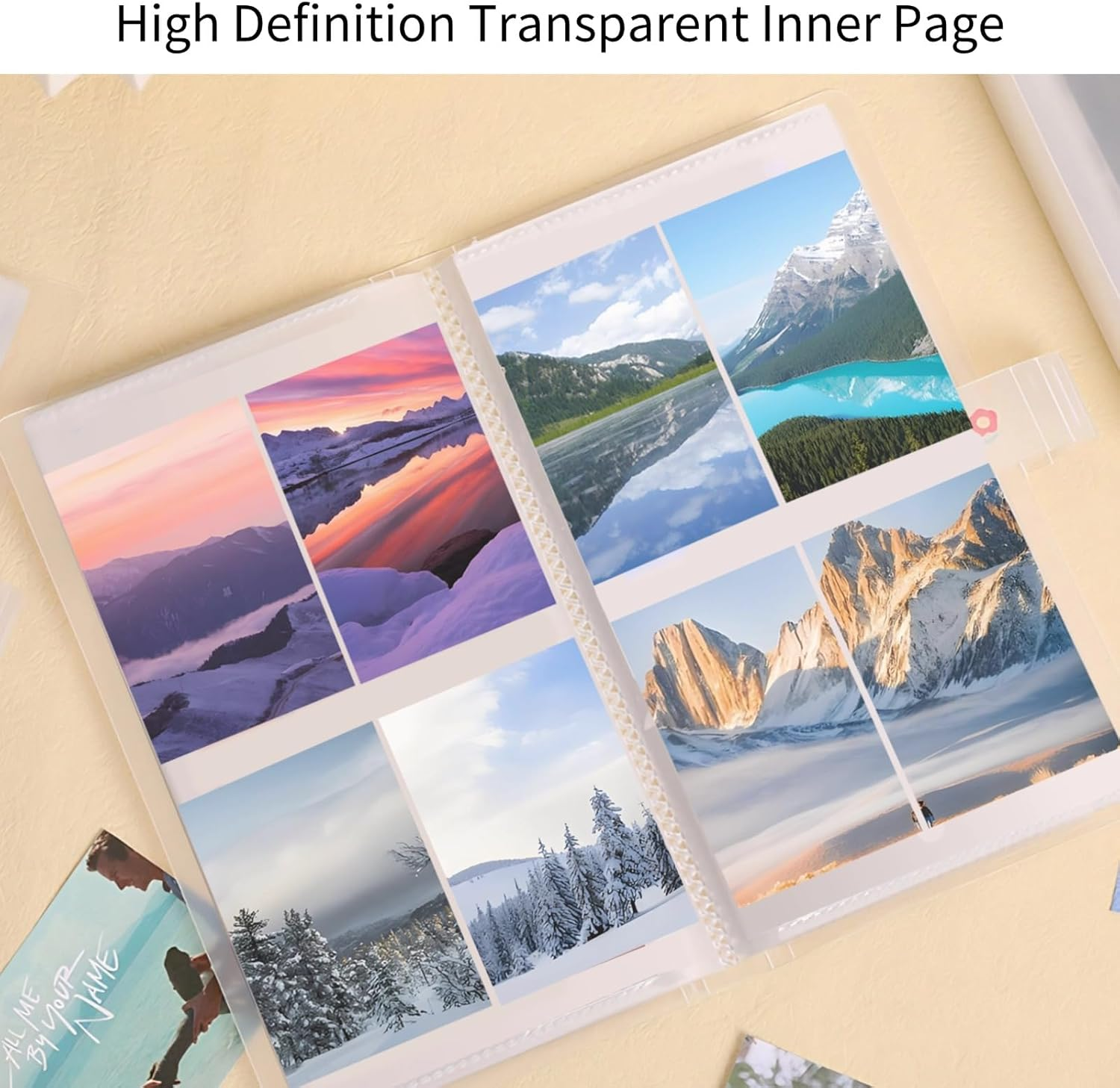 LILIP Polaroid Photo Album, Instax Mini Photo Album, Transparent and Large Capacity Picture Books Designed to Store Your Memories image number 6