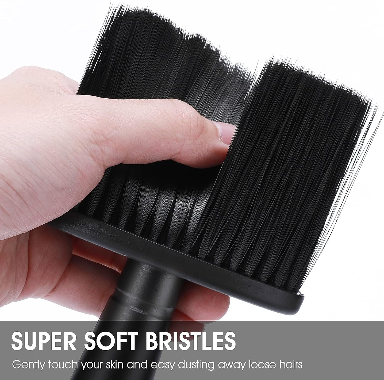 Barber Neck Duster Brush - Soft Hair Cleaning Brush for Brushing around Neckline and Ears, Barber Supplies image number 4