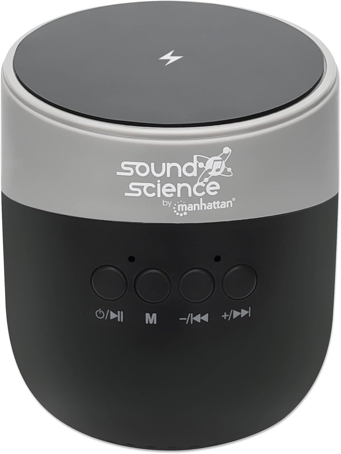 Manhattan Sound Science Bluetooth Speaker with Induction Charging Pad - Black image number 3